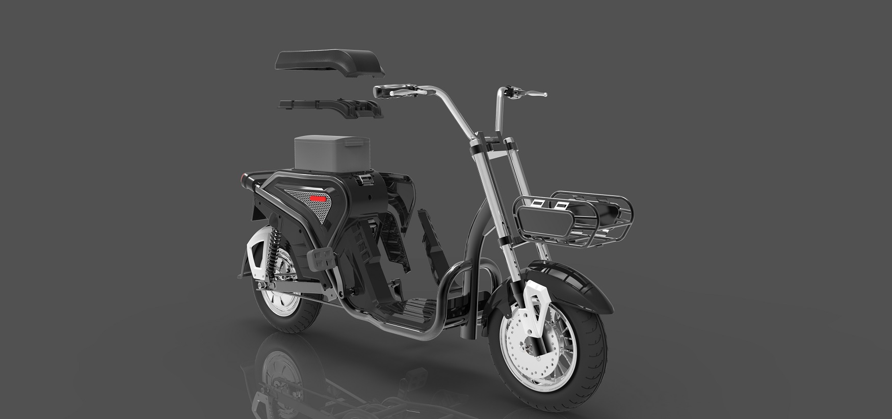 外賣(mài)電動(dòng)車外觀設(shè)計(jì)-結(jié)構(gòu)設(shè)計(jì)-造型設(shè)計(jì)